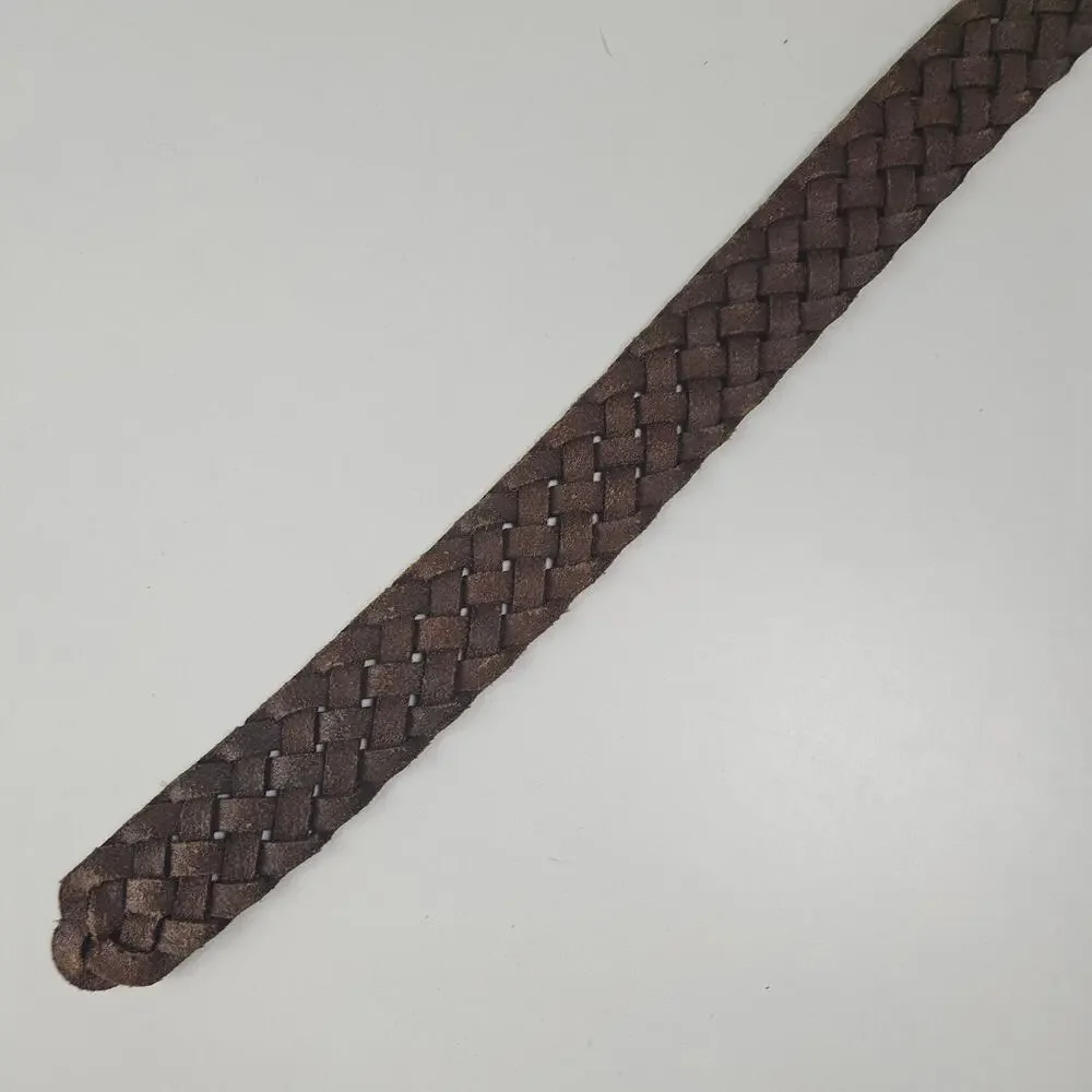 Columbia Braided Leather Belt Men's‎ 36 Brown
